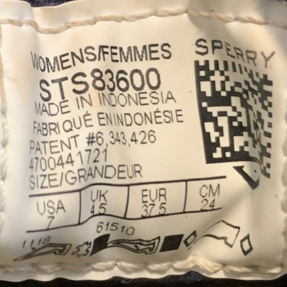 Sperry Women's Leather Angelfish Gray Mesh Boat Shoes Sz 7 M - Picture 9 of 9